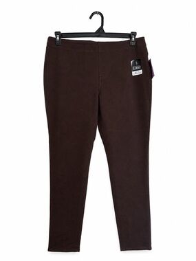 St. John's Bay Womens Plus Skinny Pull-On Pant - Brown - Women's Size L - NWT